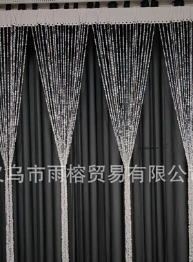 雨婚礼婚庆榕装饰背景亚克力珠链布帘珠帘吊帘挂帘吊顶装饰道具