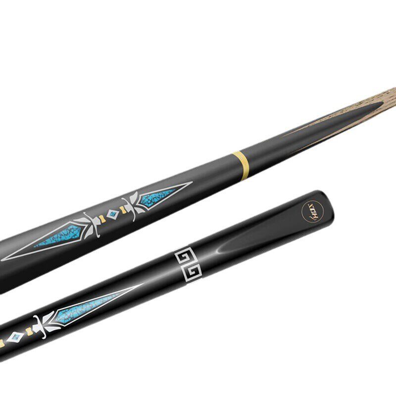 黑中式台球球杆8八3/4分体斯诺克小头桌球杆中头波茨杆