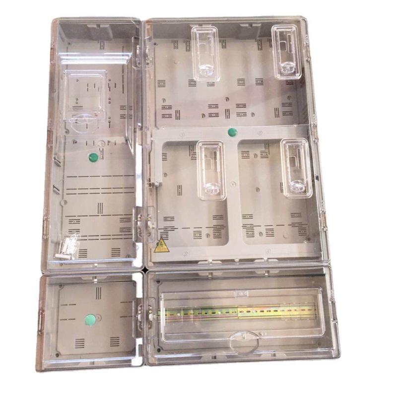 三相四线4表位塑料电表箱电能计量箱二abs位三相表计量箱聚碳