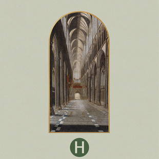 轻奢风景玄关挂画美式法式入户背景墙装饰画拱形竖版走廊过道壁画