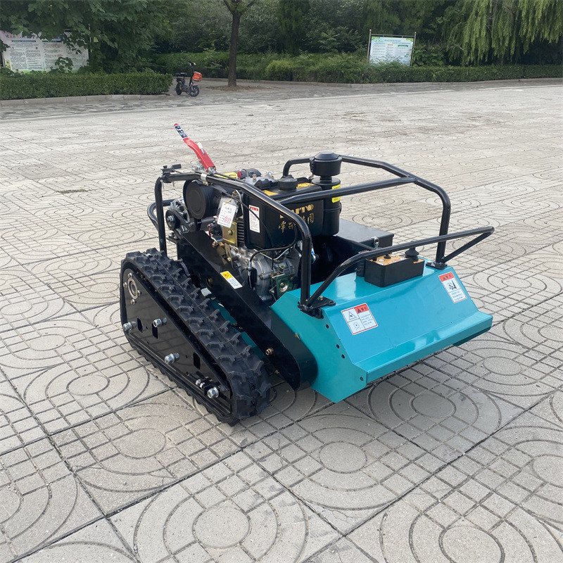 割草机遥控果茶园除草机山地履带柴油碎草机草坪修剪草开荒锄草机