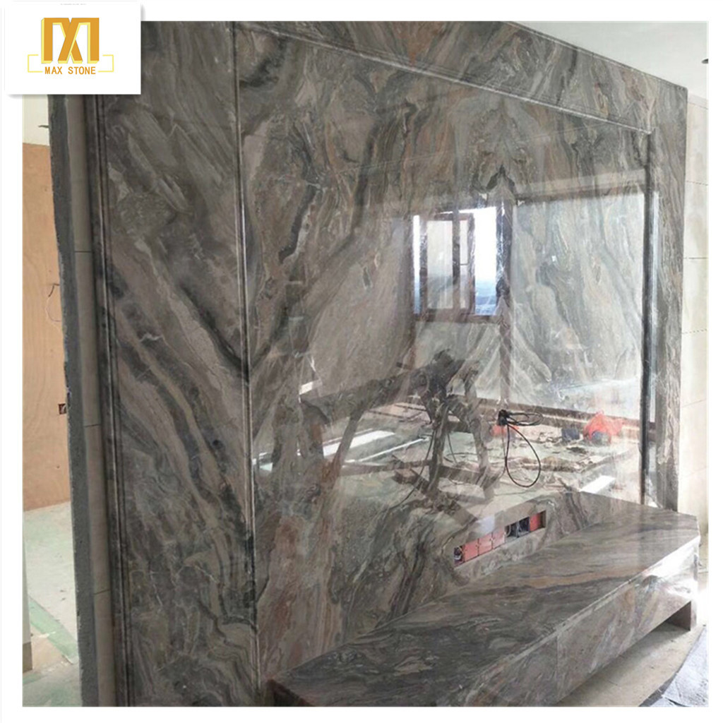 麦斯石材威尼斯棕天然大理石家装背景墙石材楼梯窗台石踏步扶手