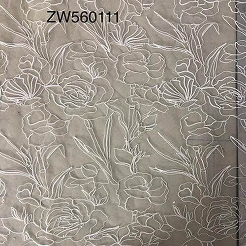 厂家现货蕾丝花边股线绣网布网纱绣花面料网布家纺服装布料