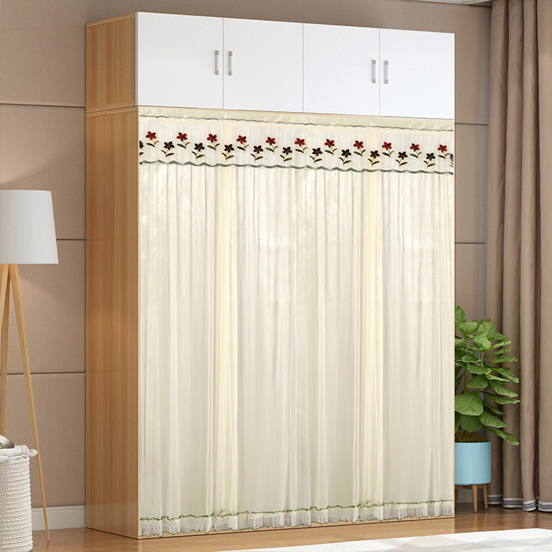ce2q遮丑防尘帘衣柜门帘子遮挡装饰书柜帘鞋架挡帘布魔术贴布帘柜