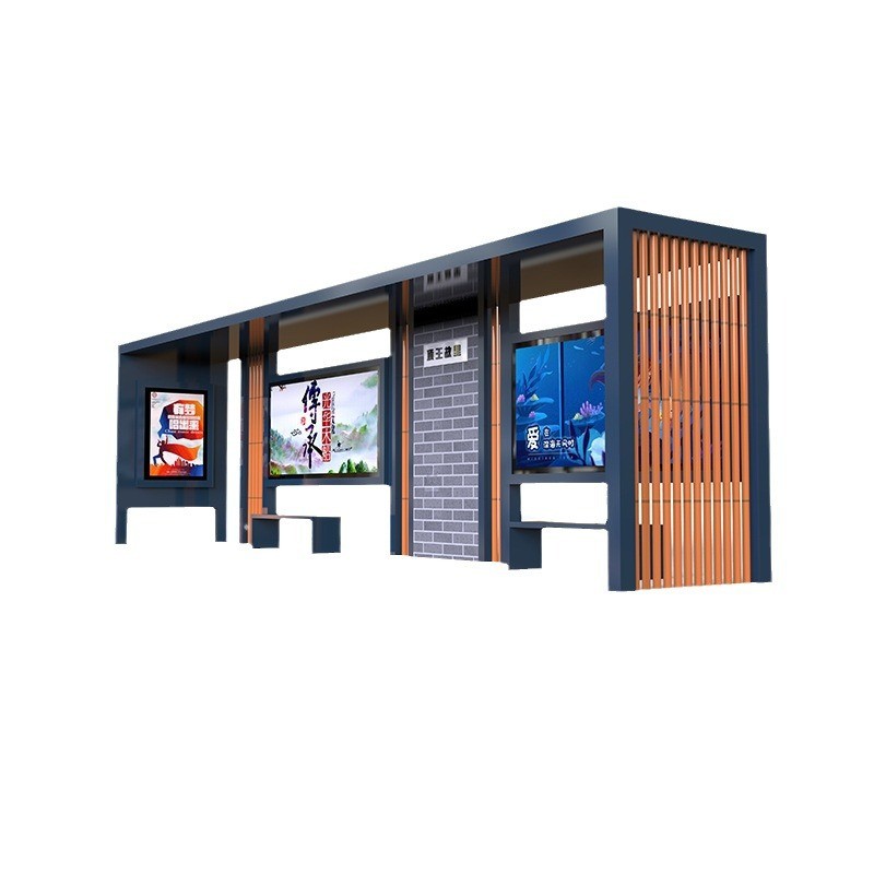 定制简约巴士招呼站台乡村候车亭候车亭公交站台户外现代候车厅