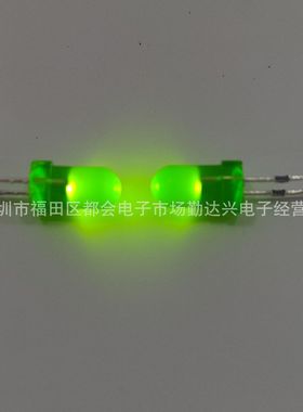 4mm圆头绿发普绿长胶体8mm10mm高胶体led插件发光二极管指示灯珠