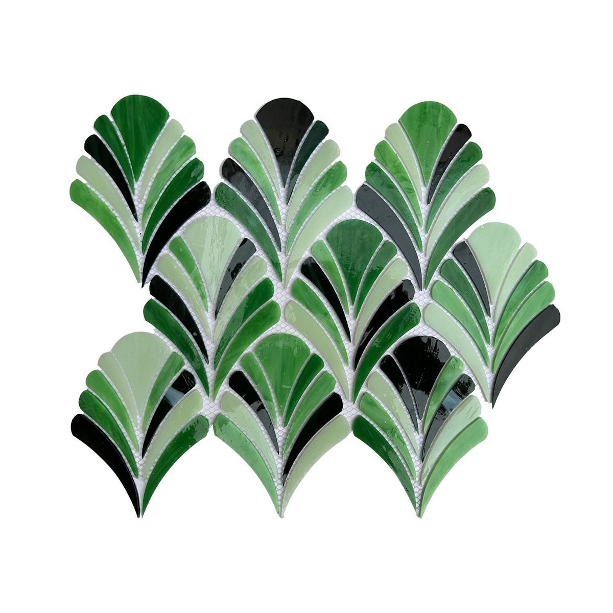 定制彩绘马赛克玄关卫生间浴室渐变玻璃装饰壁画餐厅客厅电视背景