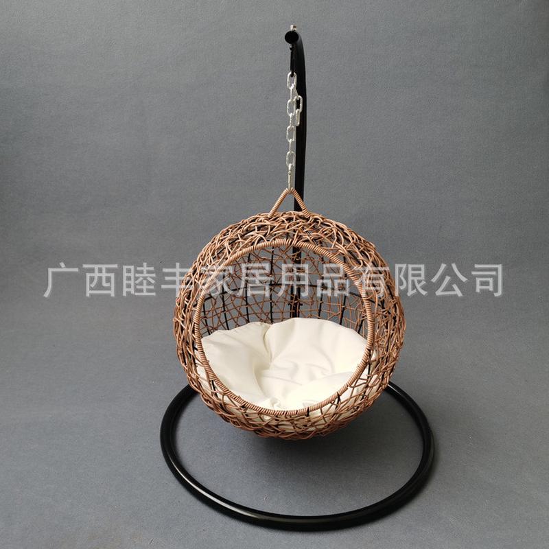 新品狗窝直供可0em吊篮椅猫窝仿藤编宠物窝猫窝厂家