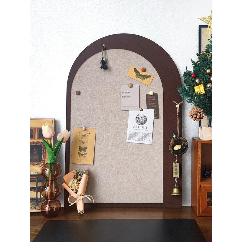 毛毡板墙贴照片墙免打孔留言板软木板挂墙展示板墙面装饰墙板自粘