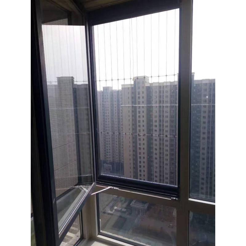 北京金刚网纱窗儿童隐形纱门不锈钢平开折叠防护栏防盗防护网安装