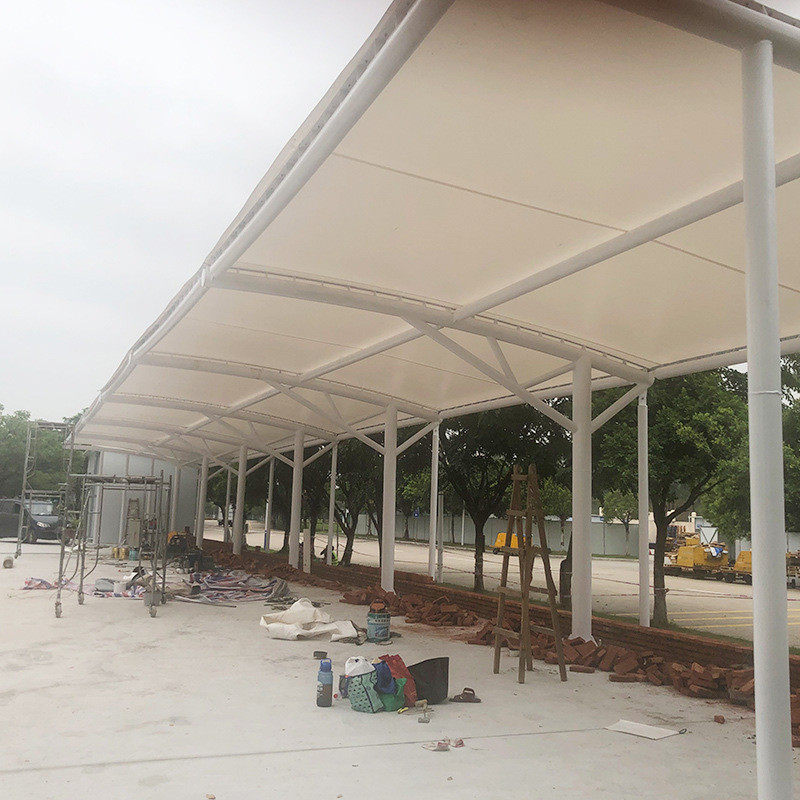 惠州机场大型车棚停车场火车站汽车遮阳篷工程膜结构出入口膜结构