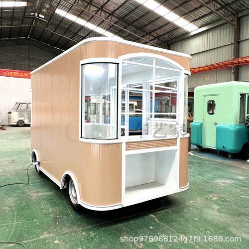 网红移动餐车商用售卖奶茶咖啡摆摊车夜市创业多功能流动美食车