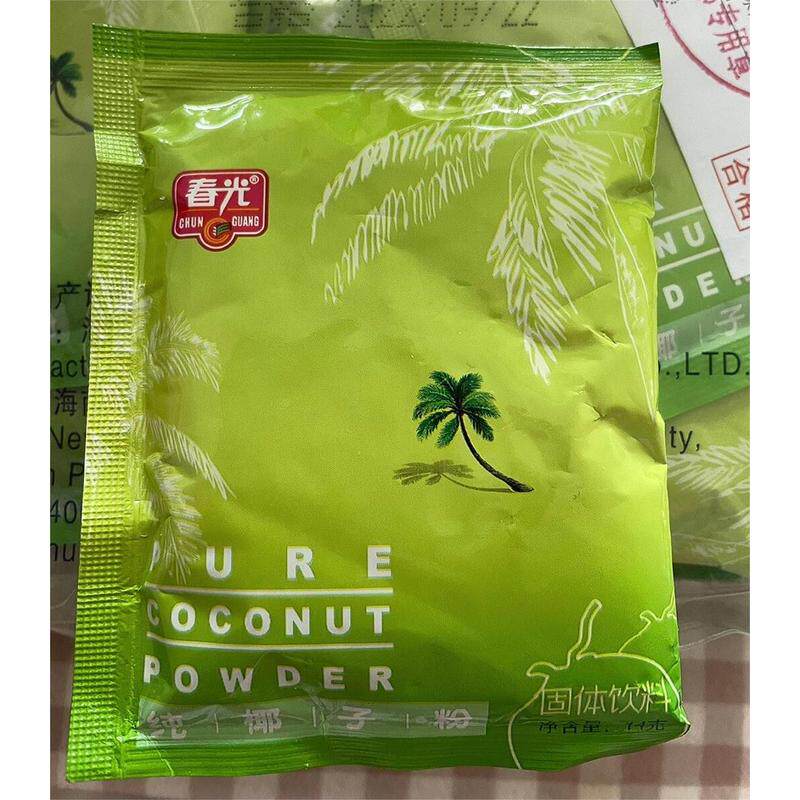新日期春光食品纯椰子粉小包装散装速溶椰汁粉海南特产