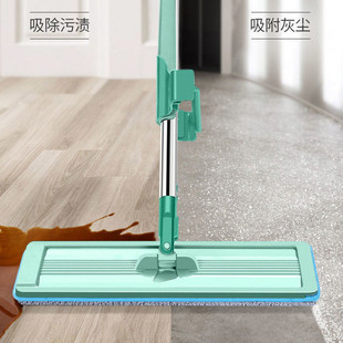 免手洗平板拖把家用自挤水大号耐用墩布木地板加宽干湿两用擦抖音
