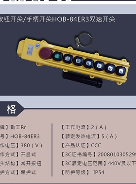 热销hardＷＯrk/勤工hob82-er开关/电动葫专用手柄开关按钮开关