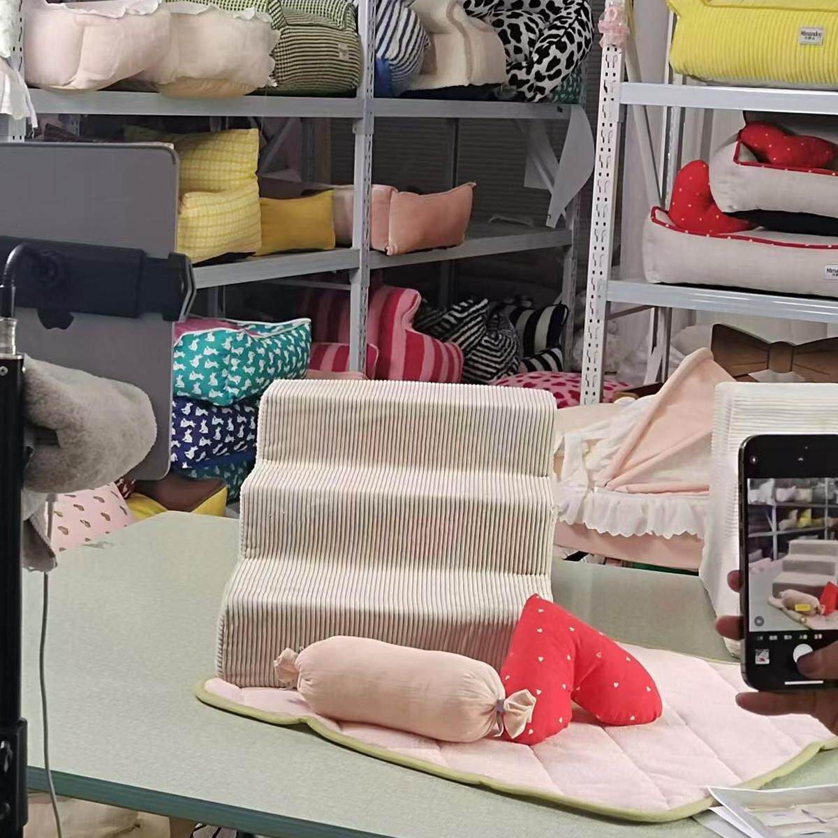 宠物狗狗楼梯爬梯海绵台阶上床爬梯子中小型犬垫子上下床梯可拆洗