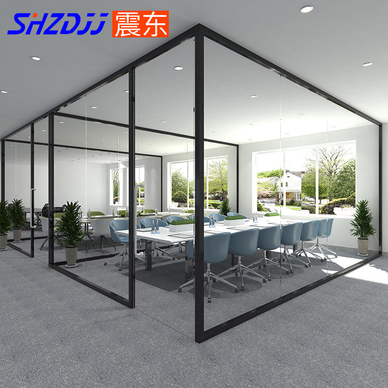 上海厂家玻璃隔断办公室卫生间隔断酒店钢化玻璃屏风隔断墙