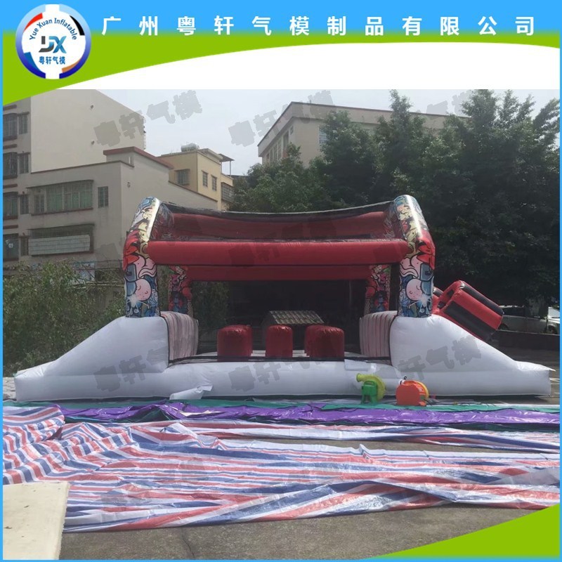 热销障碍庆典床游戏充气厂家批发拱门开业活动婚庆气模婚礼龙凤跳