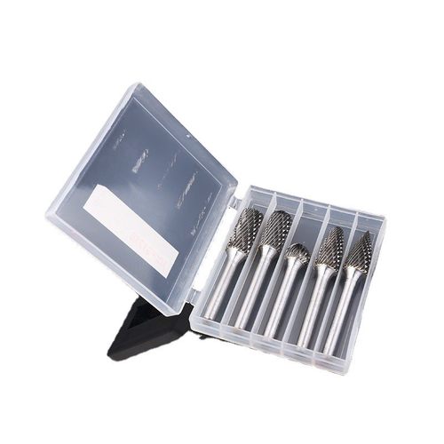 5旋转套装硬质合金支锉电动机用套装钨钢磨头电磨配件acdfg12x6