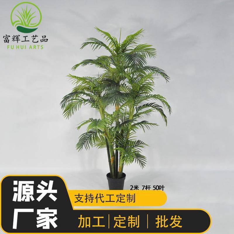 仿真大型散尾葵绿植假盆栽落地景观装饰造景葵树批发高端夏威夷葵