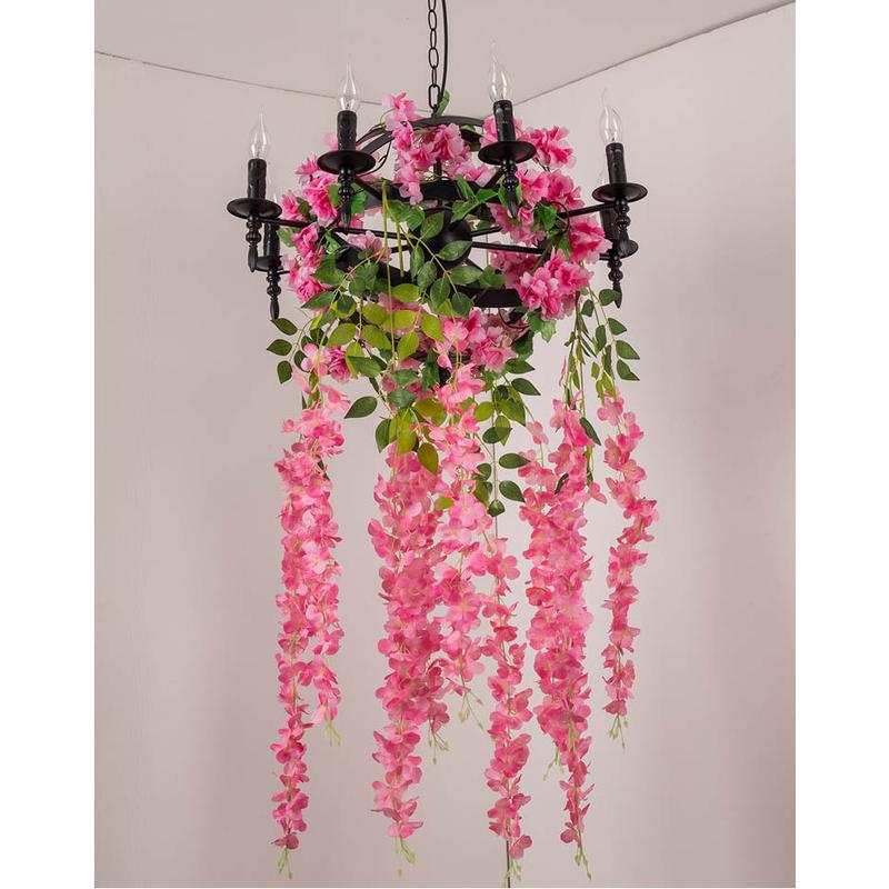 餐厅个性艺术复古工业吊灯美式怀旧客厅酒吧创意铁艺蜡烛吊灯