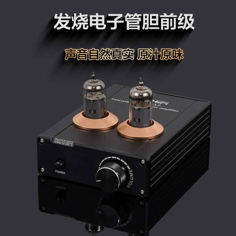 BRZHIFI发烧电子管胆前级 前置音频放大器 有源音箱 PAP-6A2