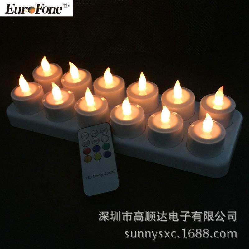 厂家直供生日求婚遥电控充茶蜡灯创意气氛道具充电led蜡烛灯