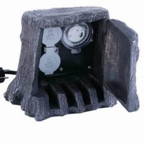 热销树墩小夜灯太阳能树脂花园仿真树根摆件庭院装饰品园艺阳台送