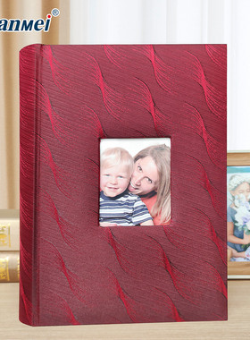 广布料厂家美儿童成长照片纪念影集photoalbum插页本6寸相册