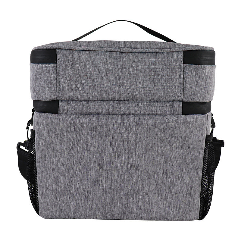 单肩冰包袋双隔层午餐奶瓶冷却器妈咪包牛津布保温包lunchbox包