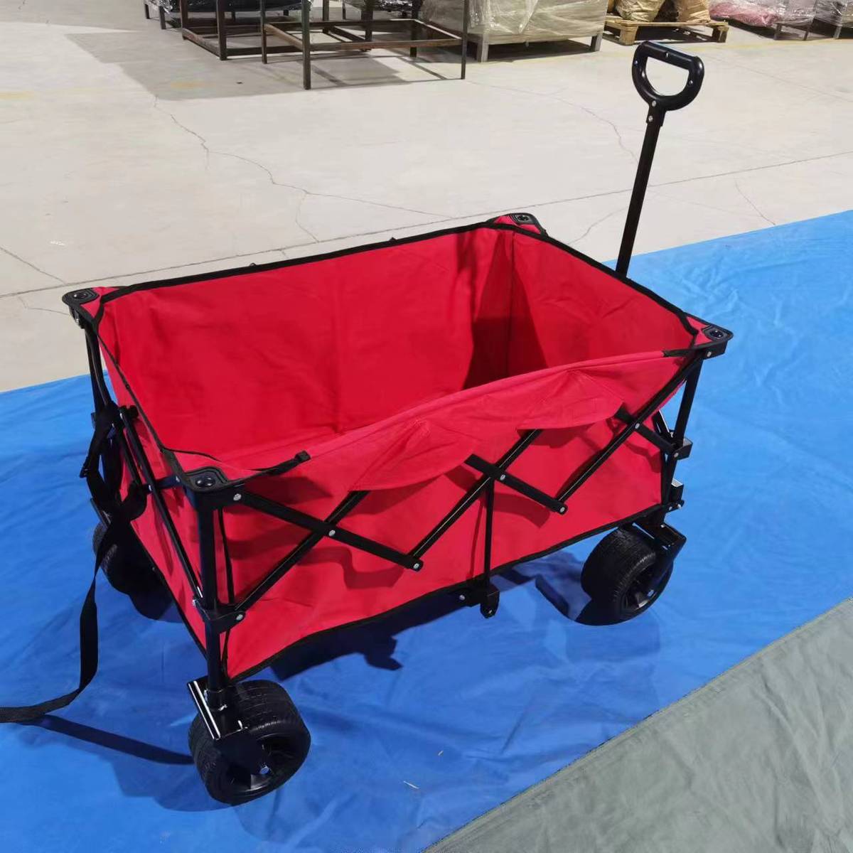 露营手推车野营聚拢收纳大容量钓鱼快递购物用帐篷车便携营地拖车