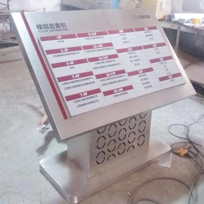 批发厂家304不锈钢腐蚀楼层导引牌金属烤漆指示牌消防楼层分布图