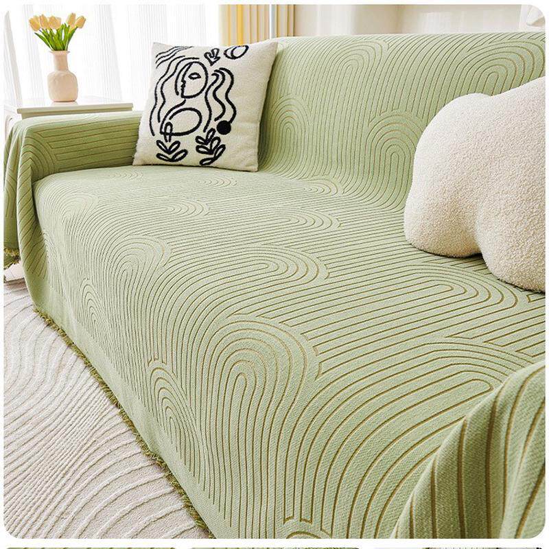 2025新款奶油风雪尼尔沙发巾全盖毯四季通用全包万能套罩沙发盖布,居家布艺,沙发垫,淘宝优惠券,粉丝福利购,淘宝优惠卷