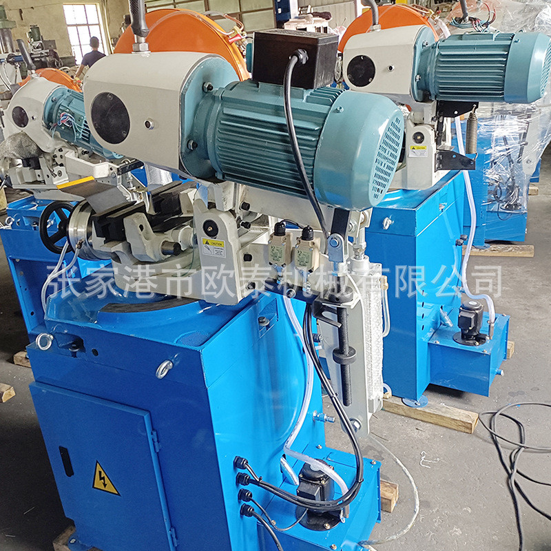 小型高速铁管气动方管圆管半自动金属水切锯315b不锈钢管切管机