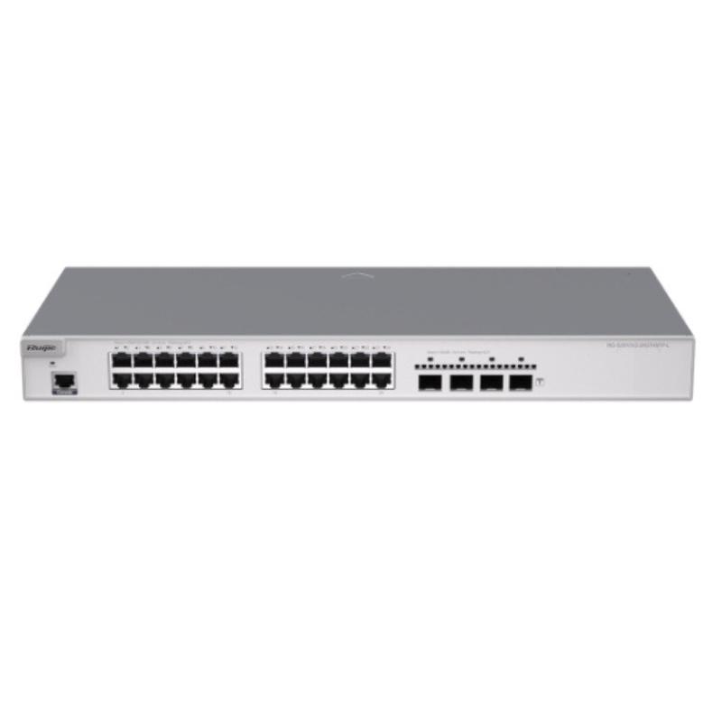 锐捷 RG-S2910V2-24GT4SFP-L 24端口千兆电4千兆光三层接入交换机