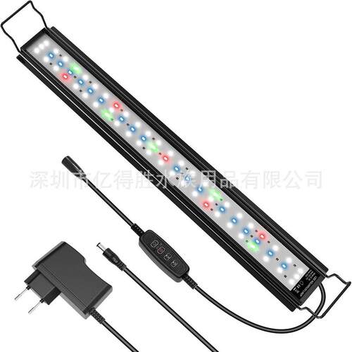 【跨境货源】新款 全光谱鱼缸灯支架灯IP66防水LED水族照明水草灯