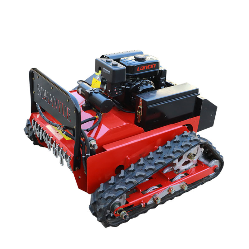 厂供遥控履带式割草机 82cm平草坪剪草机 甩刀公园刀割草机批发