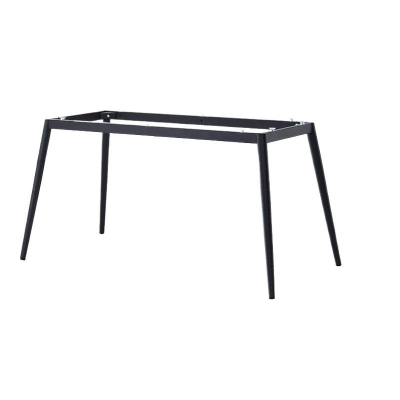 岩板餐餐桌腿支架50圆椎管桌架批发茶铁艺书桌吧台底座金属脚架