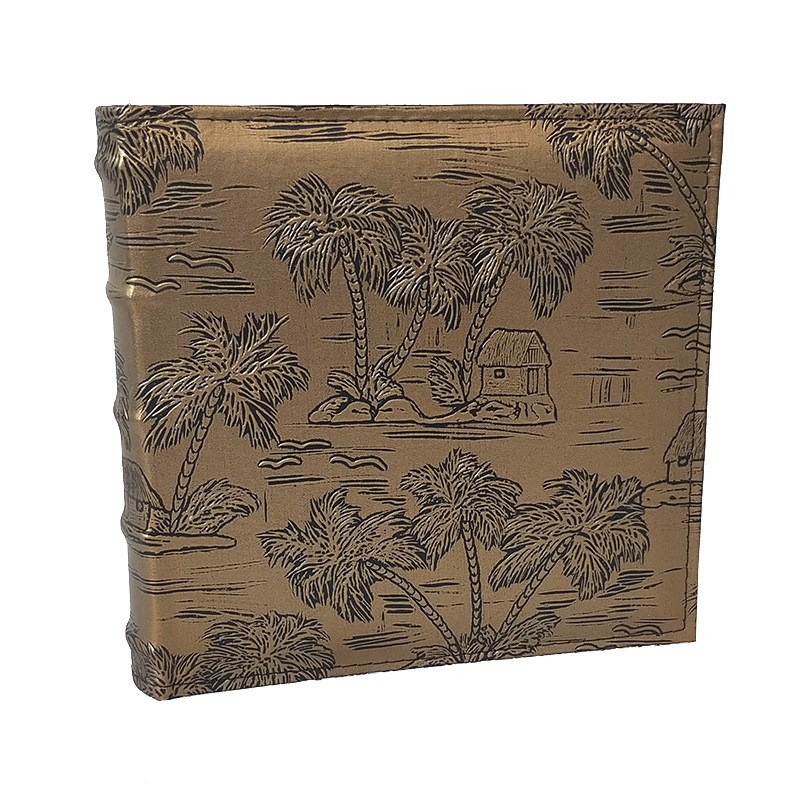 热销靓影6寸200张仿皮面纸芯相册插袋4r照片可写留言、复古可放影