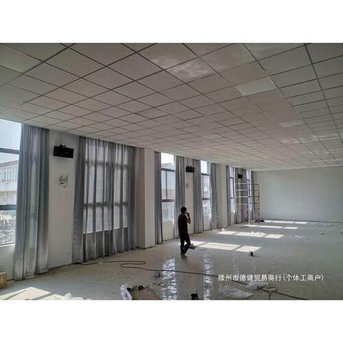 pvc防三矿棉板吊顶600×600石膏板隔墙办公室厂房商铺包安装