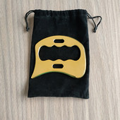 不锈钢肌腱刀运动健身筋膜理疗专用刮痧带孔按摩放松美容金色板片