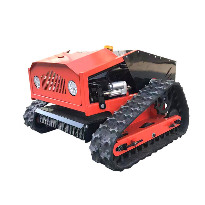 履带遥控割草机遥控智能除草机大马力开荒河堤剪草机