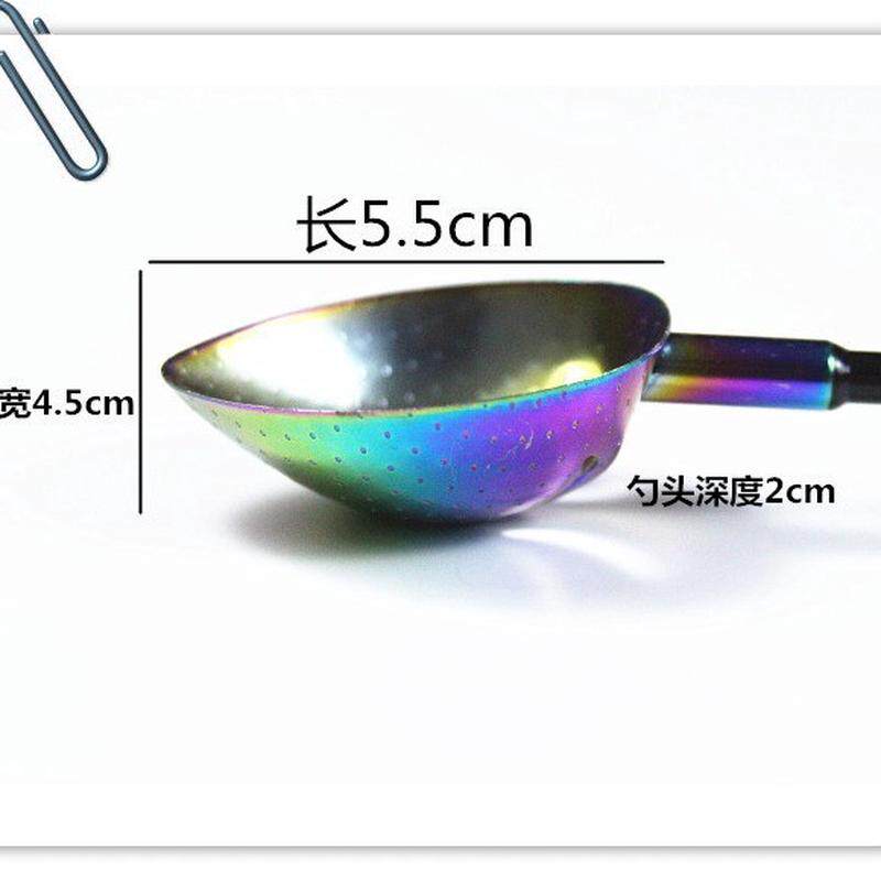 钛合金轻量远投矶钓抛饵勺打饵勺投料打窝勺矶钓钛合金碳素饵料勺