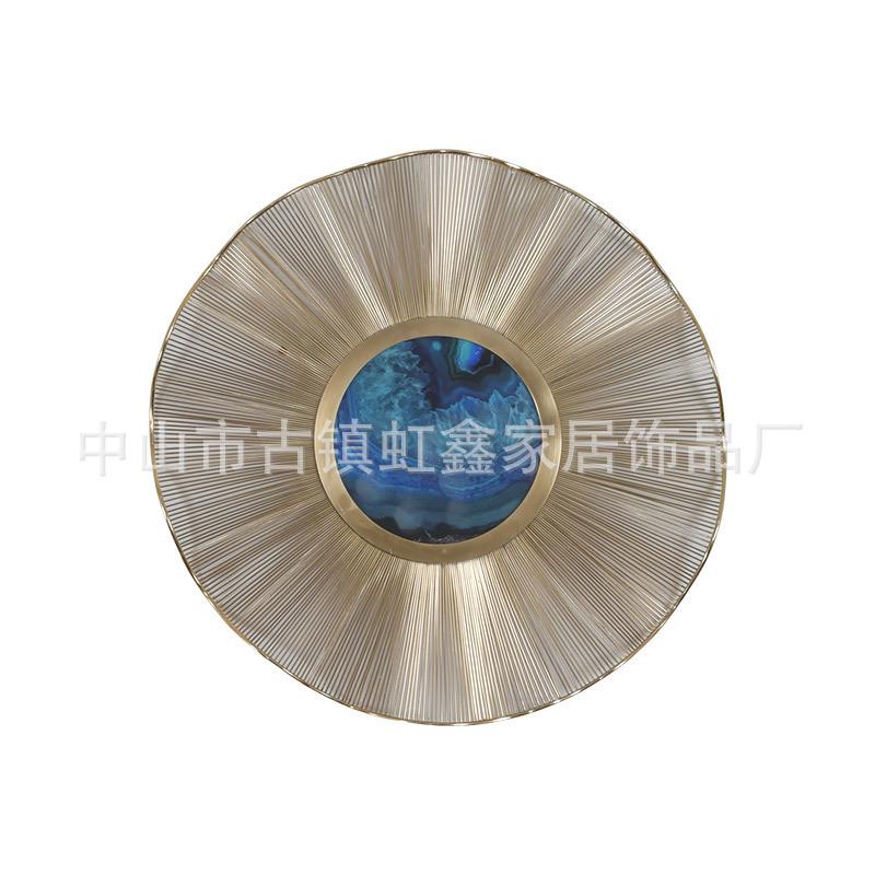 中式现代简欧墙壁挂件工艺品壁饰壁挂金属摆件工艺品