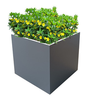 户外铁艺不锈钢镀锌板花箱种植箱室外摆隔断围栏广场庭院花坛花槽