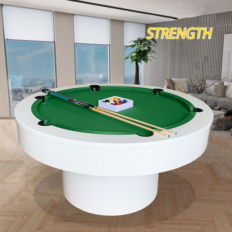 圆形台球桌个性轰ktv桌球台美式黑8多功能酒吧趴馆室内标准型成人