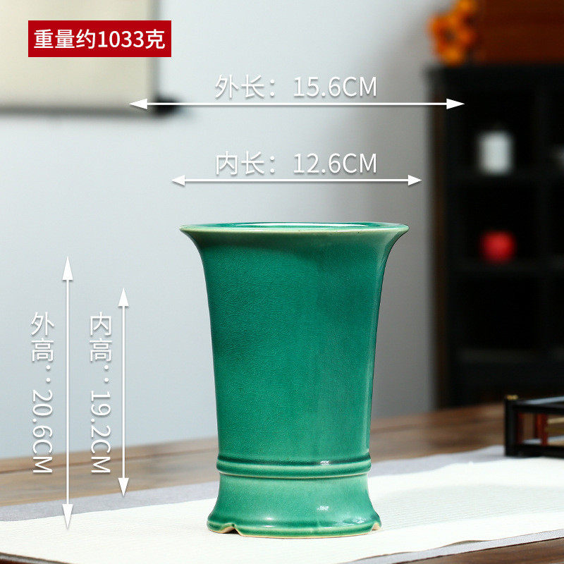 宜兴紫砂陶瓷花盆高圆筒兰花盆透气室内外落地简约大号盆ylh14,鲜花速递/花卉仿真/绿植园艺,花盆,淘宝优惠券,粉丝福利购,淘宝优惠卷