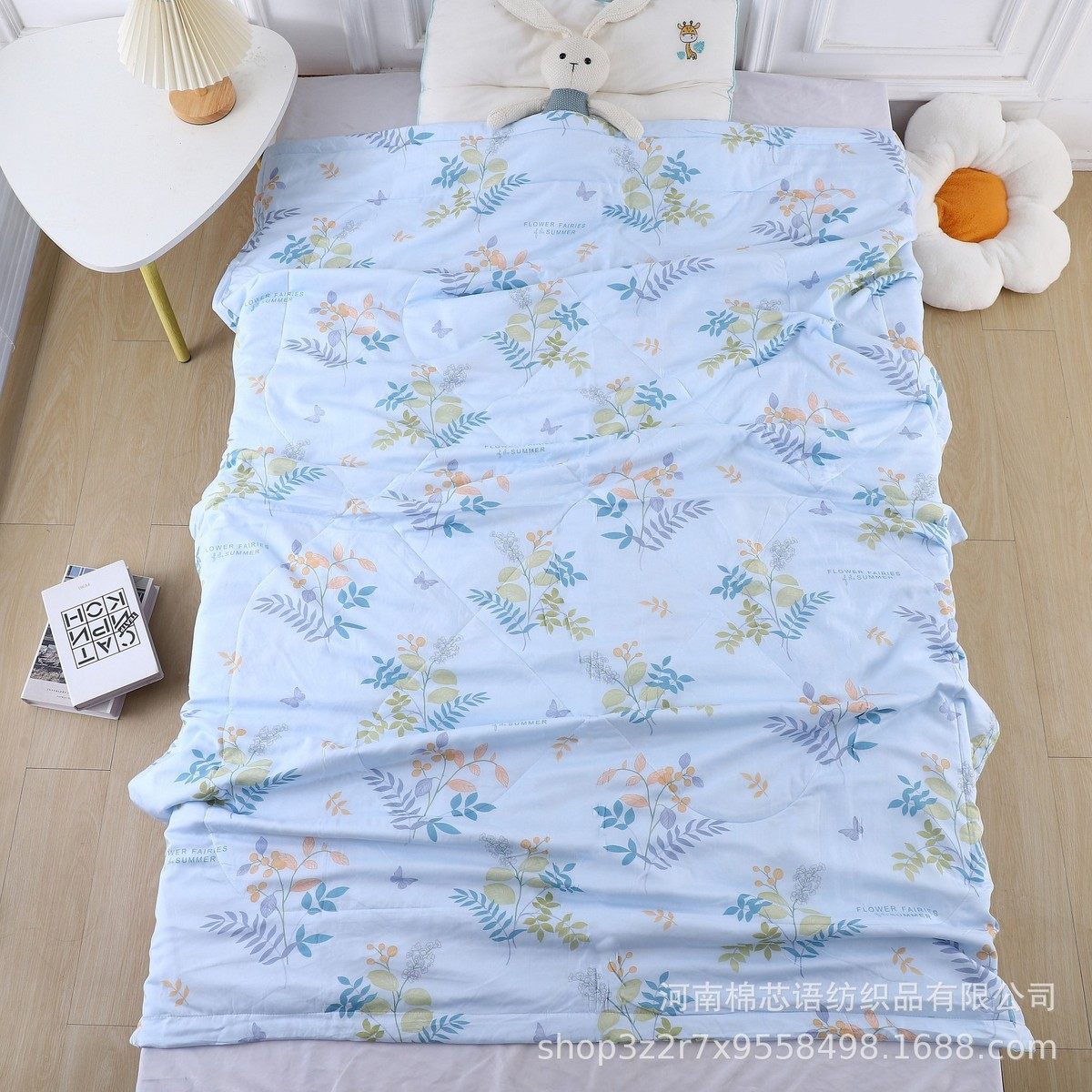 新款棉绸夏凉空调被子凉薄人造棉薄款夏被单双成人学生感被芯清凉