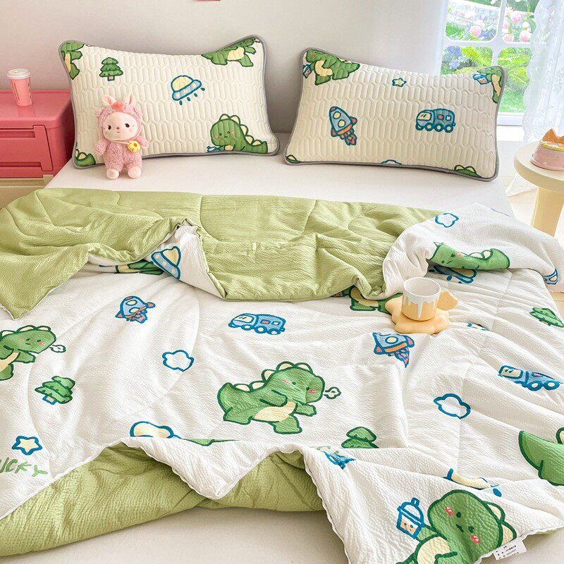 2024新款夏凉被泡泡棉凉感空调被学生宿舍单人轻薄水洗可机洗被芯