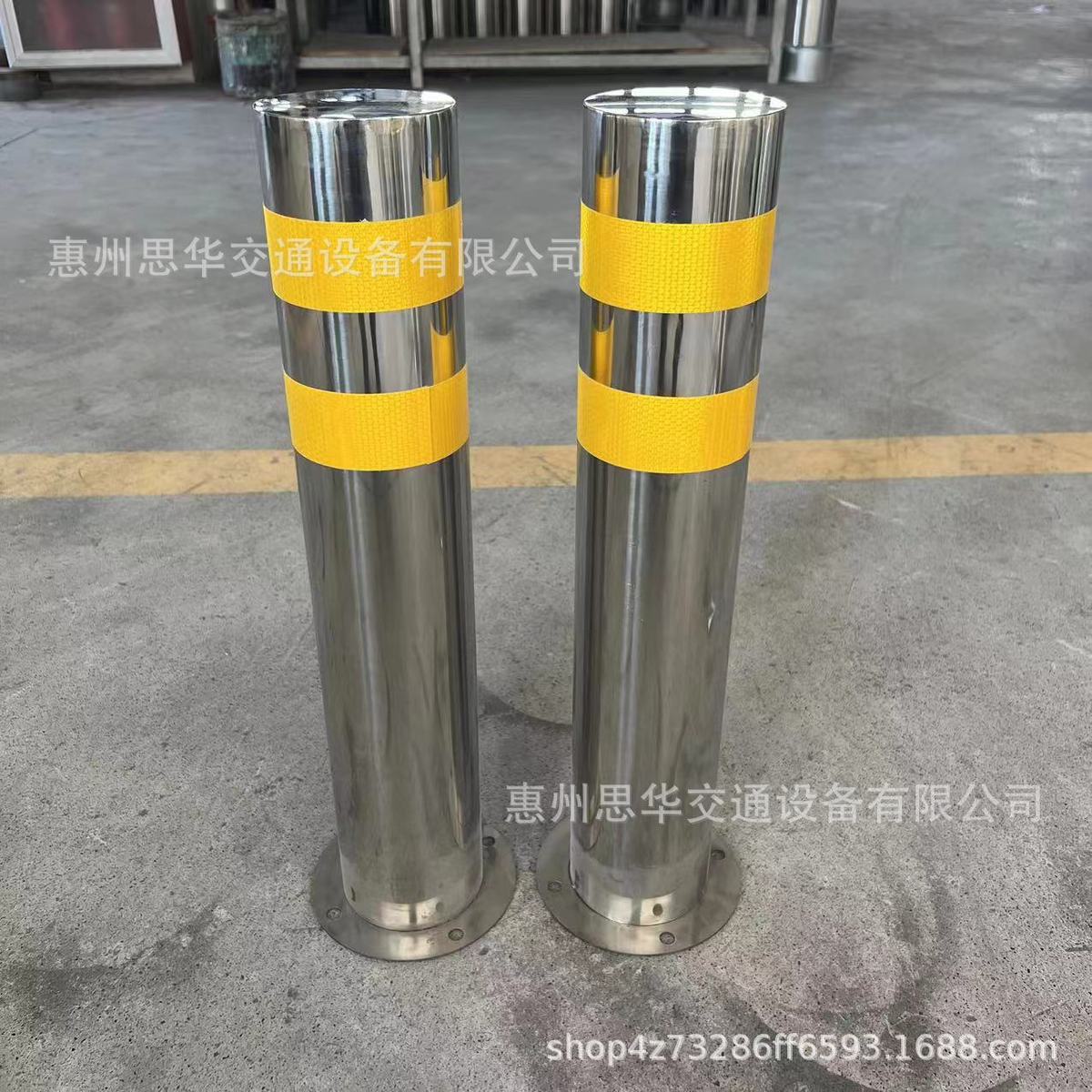 警示柱不锈钢道路桩隔离栏杆防撞304防撞柱固定隔离路障钢管路